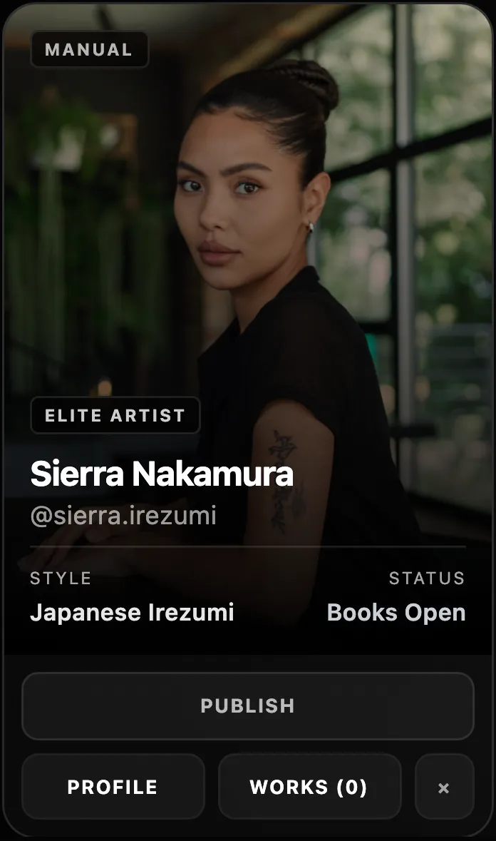 Artist card — Sierra Nakamura